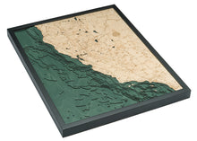 California Coast Topographic Depth Chart Map