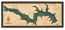 Lake Georgetown Wood Carved Topographical Depth Chart/Map