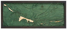Walker Cay Wood Carved Topographic Depth Chart/Map